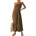 High Waist Casual Wide Leg Jumpsuit