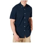 men short sleeved button down