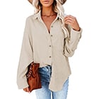 Long Sleeve Oversized Blouses Tops