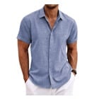 Short-sleeve-linen-shirt