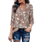 Neck Casual Blouse Shirt Tops