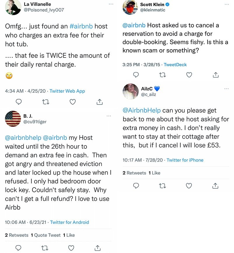 Other Airbnb Scams