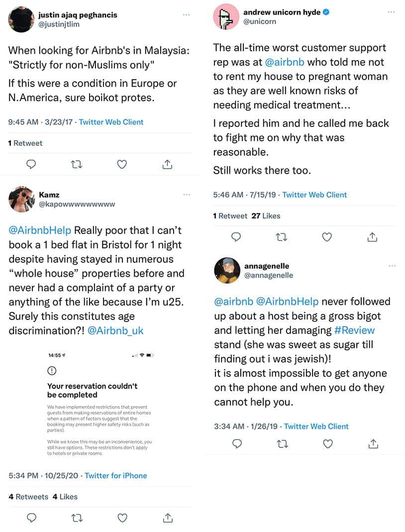 types of discrimination in action