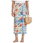 Floral Print Wrap Skirts